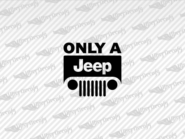 Only in a jeep decals #4