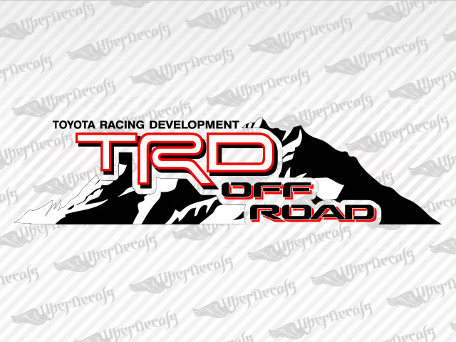 Toyota trd off road decal