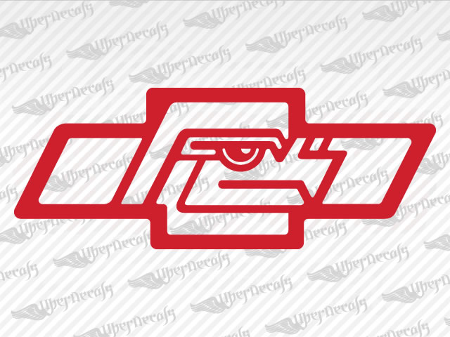 BOSS TRUCK Emblem Decals Red and Dark gray | Chevy, GMC Truck and Car Decals | Vinyl Decals