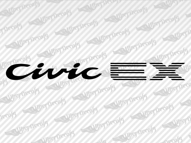 Civic EX Decals | Honda Truck and Car Decals | Vinyl Decals
