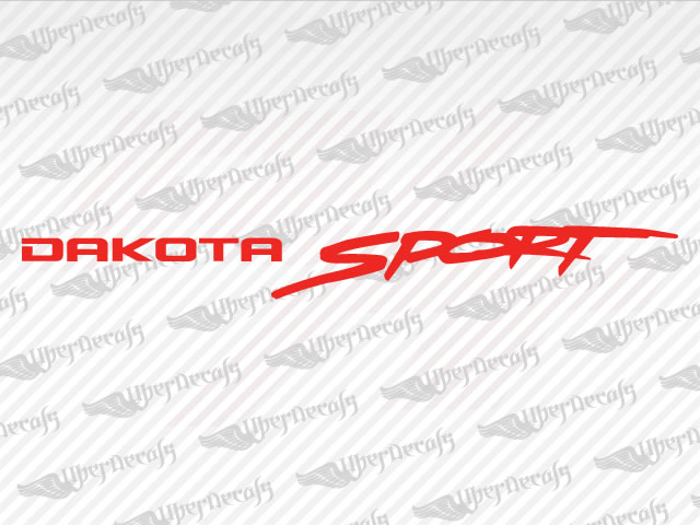 DAKOTA Sport Decals | Dodge Truck and Car Decals | Vinyl Decals