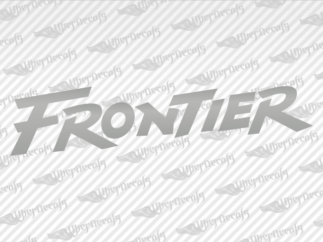 FRONTIER Decal Silver | Nissan Truck and Car Decals | Vinyl Decals