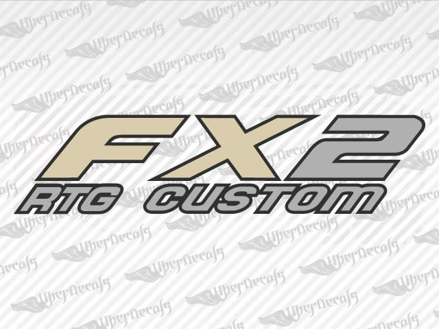 FX2 RTG CUSTOM Decals | Ford Truck and Car Decals | Vinyl Decals