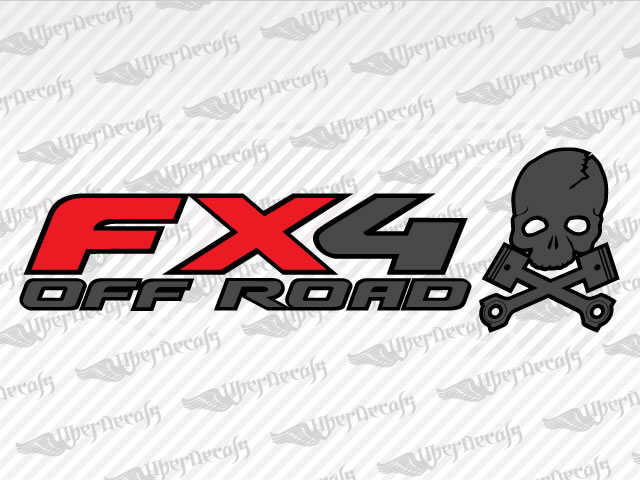 FX4 OFF ROAD Skull Decals | Ford Truck and Car Decals | Vinyl Decals