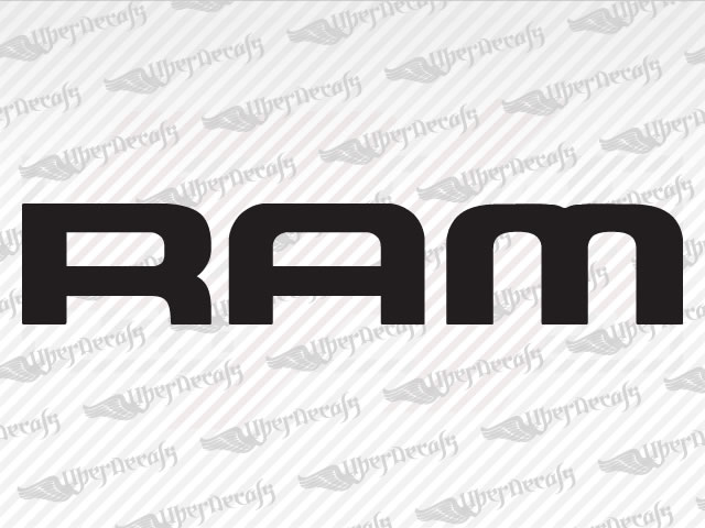 RAM Logo Decals | Dodge Truck and Car Decals | Vinyl Decals