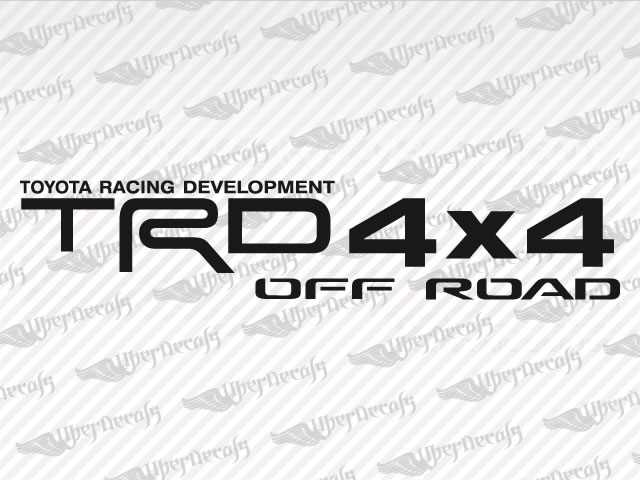 TRD 4X4 OFF ROAD Decals | Toyota Truck and Car Decals | Vinyl Decals