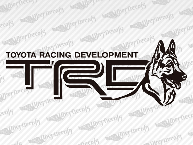 TRD German Shepherds dog Decal | Toyota Truck and Car Decals | Vinyl Decals