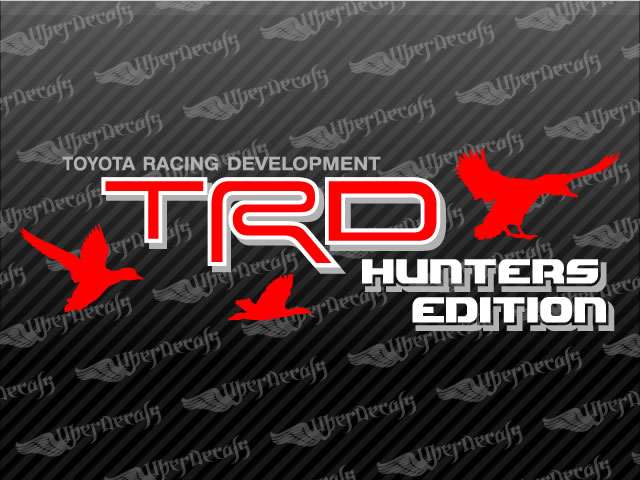 TRD HUNTERS EDITION Ducks Decals | Toyota Truck and Car Decals | Vinyl Decals