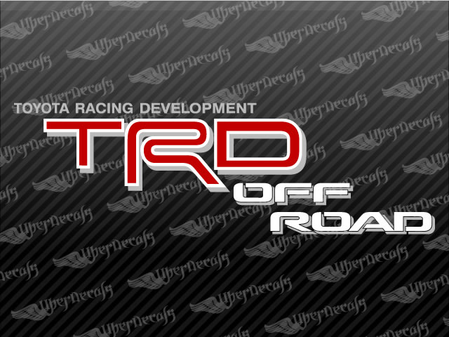 TRD OFF ROAD Decals | Toyota Truck and Car Decals | Vinyl Decals