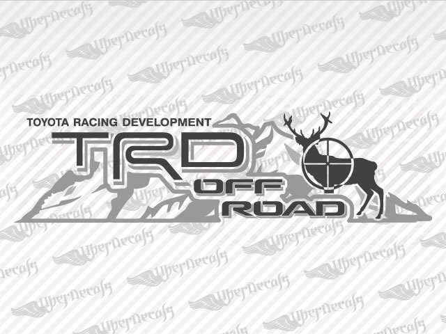 Toyota Trd Off Road Mountain Deer Decal Stickers