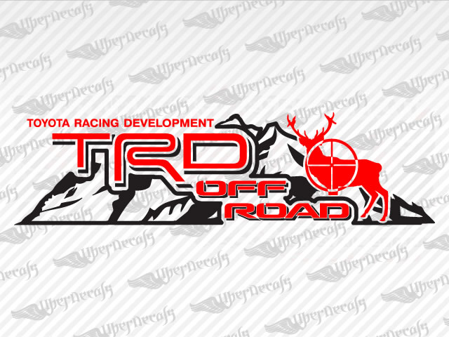 Toyota Trd Off Road Mountain Deer Decal Stickers
