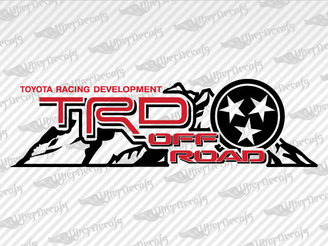 TRD OFF ROAD MOUNTAIN TENNESSEE REBK Decal | Toyota Truck and Car Decals | Vinyl Decals