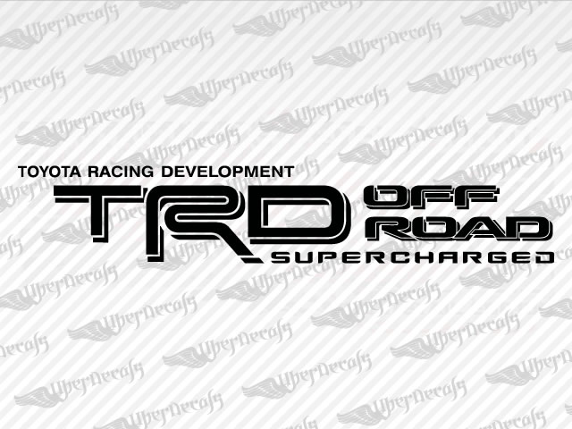 Toyota Trd Off Road Supercharged Decal Stickers