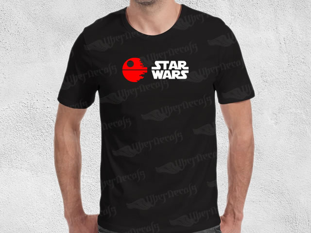 Official Star Wars Death Star T-Shirt - Men's Black Graphic Tee - View #2