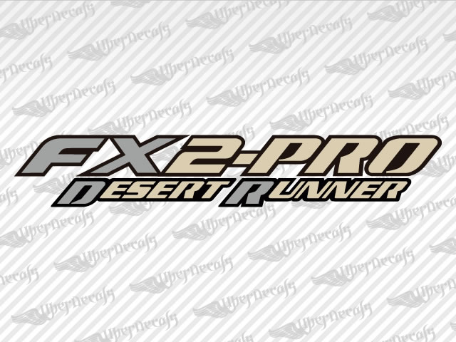 FX2-PRO Desert Runner Custom Decal | Truck and Car Custom Decals | Vinyl Decals