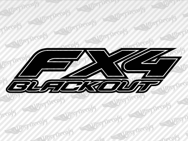 FX4 BLACKOUT Decals | Ford Truck and Car Decals | Vinyl Decals