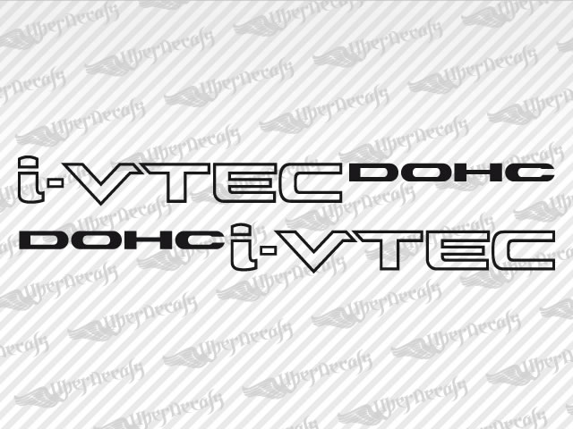 i-VTEC DOHC Decals | Honda Truck and Car Decals | Vinyl Decals