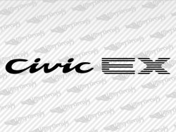 Civic EX Decals | Honda Truck and Car Decals | Vinyl Decals