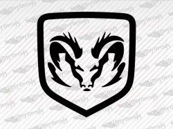 DODGE RAM Logo Decals | Dodge Truck and Car Decals | Vinyl Decals