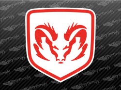 DODGE RAM Logo Decals | Dodge Truck and Car Decals | Vinyl Decals