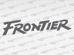 FRONTIER Decal Dark gray | Nissan Truck and Car Decals | Vinyl Decals