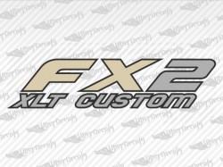 FX2 XLT CUSTOM Decals | Ford Truck and Car Decals | Vinyl Decals