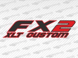 FX2 XLT CUSTOM Decals | Ford Truck and Car Decals | Vinyl Decals