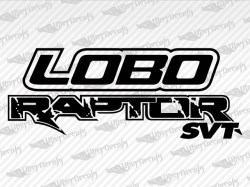 LOBO RAPTOR SVT Decals | Ford Truck and Car Decals | Vinyl Decals