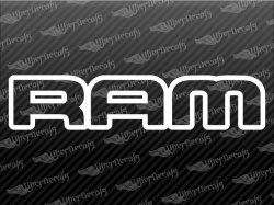 RAM Logo Decals | Dodge Truck and Car Decals | Vinyl Decals