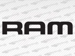 RAM Logo Decals | Dodge Truck and Car Decals | Vinyl Decals
