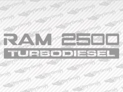 RAM 2500 TURBODIESEL Decals | Dodge Truck and Car Decals | Vinyl Decals