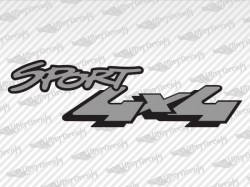 SPORT 4X4 Decals | Ford Truck and Car Decals | Vinyl Decals