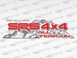 SR5 4X4 ALL TERRAIN Mountain Decals | Toyota Truck and Car Decals | Vinyl Decals