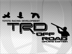 Toyota TRD OFF ROAD UPLAND EDITION QUAIL black Decal REBK | Toyota Truck and Car Decals | Vinyl Decals