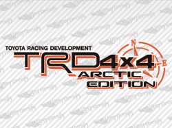 TRD 4x4 Arctic Edition Compass Decals | Toyota Truck and Car Decals | Vinyl Decals