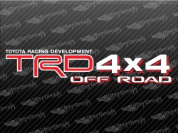 TRD 4X4 OFF ROAD Decals | Toyota Truck and Car Decals | Vinyl Decals