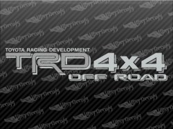 TRD 4X4 OFF ROAD Decals | Toyota Truck and Car Decals | Vinyl Decals