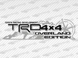 TRD 4 X 4 OVERLAND EDITION Mountain Compass Decal | Toyota Truck and Car Decals | Vinyl Decals