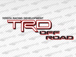 TRD OFF ROAD Decals | Toyota Truck and Car Decals | Vinyl Decals