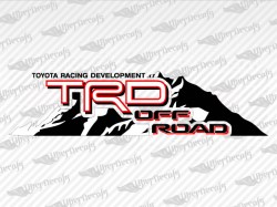 TRD OFF ROAD Mountain Decals | Toyota Truck and Car Decals | Vinyl Decals