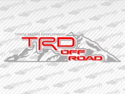 TRD OFF ROAD Mountain Decals | Toyota Truck and Car Decals | Vinyl Decals