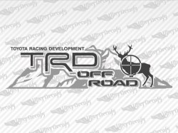 TRD OFF ROAD Deer Mountain Decals | Toyota Truck and Car Decals | Vinyl Decals