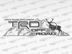 TRD OFF ROAD Deer Mountain Decals | Toyota Truck and Car Decals | Vinyl Decals