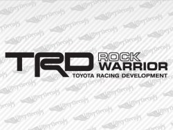 TRD ROCK WARRIOR Decals | Toyota Truck and Car Decals | Vinyl Decals