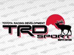 TRD SPORT Elk Wapiti Edition | Toyota Truck and Car Decals | Vinyl Decals