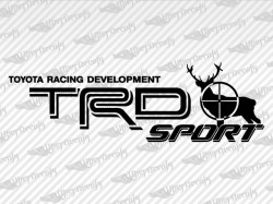 TRD SPORT Deer Hunter Decals 06 | Toyota Truck and Car Decals | Vinyl Decals