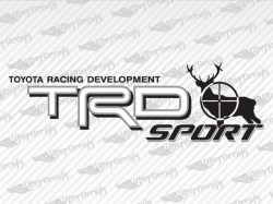 TRD SPORT Deer Hunter Decals | Toyota Truck and Car Decals | Vinyl Decals