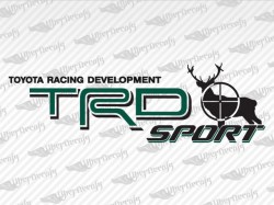 TRD SPORT Deer Hunter Decals 06 | Toyota Truck and Car Decals | Vinyl Decals