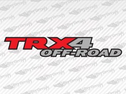 TRX4 OFF ROAD Decals | Dodge Truck and Car Decals | Vinyl Decals