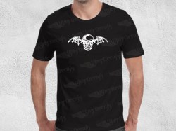 AVENGED SEVENFOLD BAT SKULL | Mens | T-shirt Vinyl